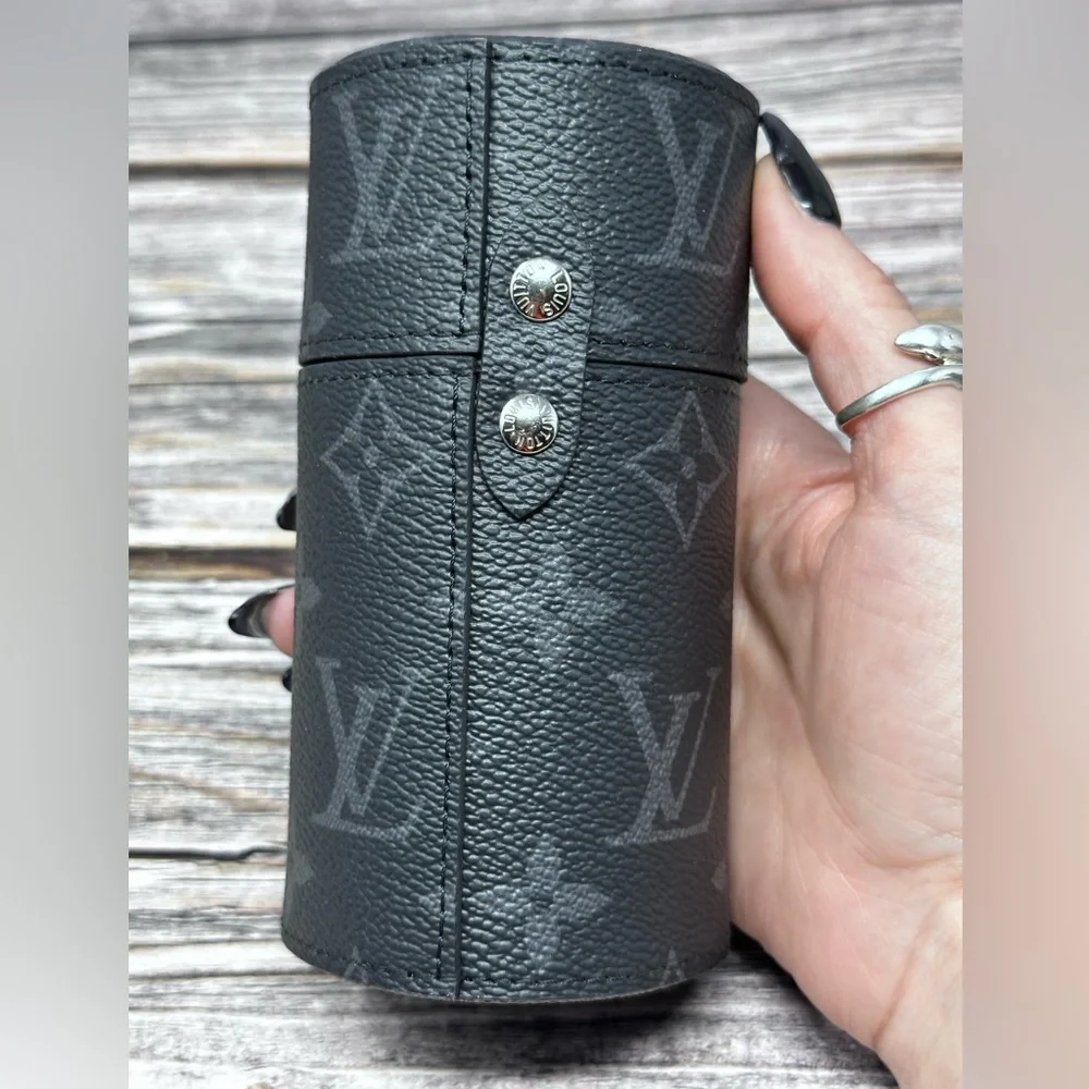 Louis Vuitton Monogram Eclipse 100ml Perfume Travel Case EUC​